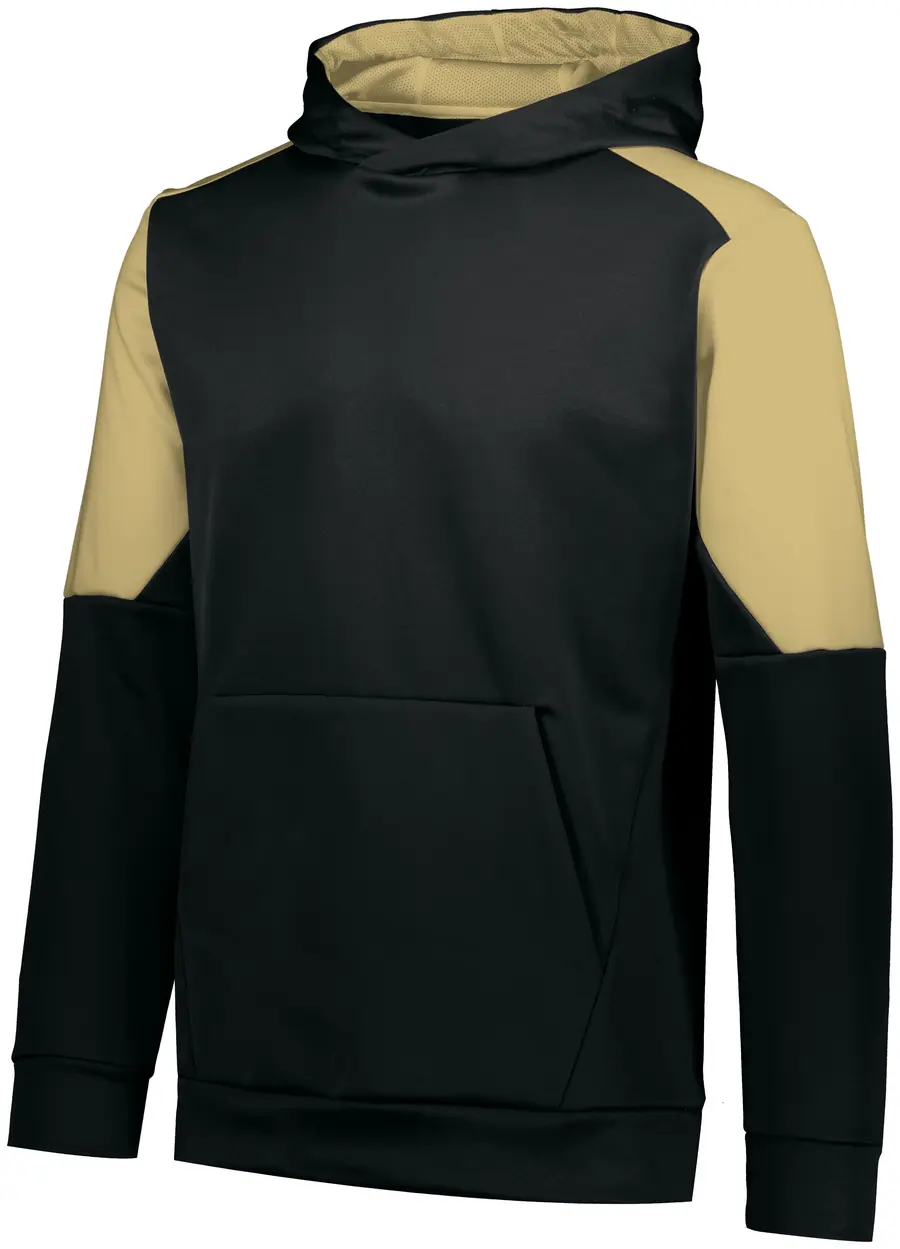 Holloway Youth Momentum Team FLC Hoodie in Black/Vegas Gold