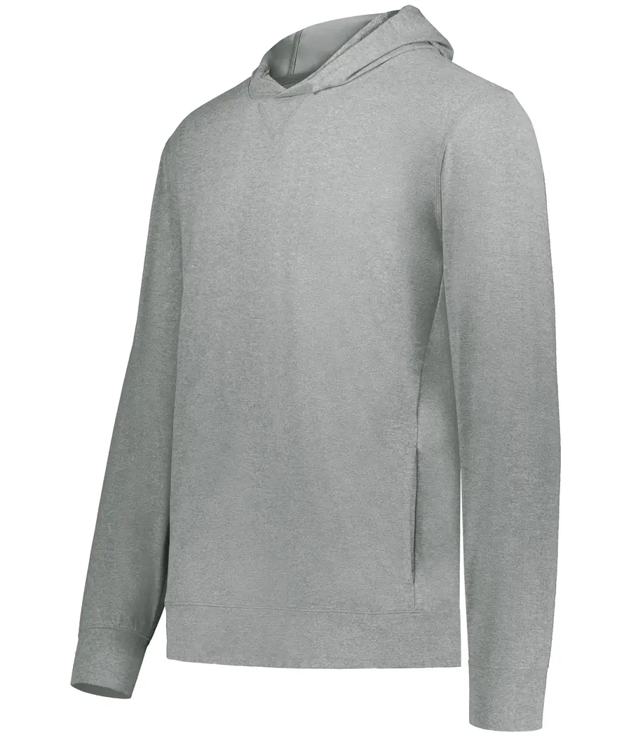 Holloway Youth Ventura Soft Knit Hoodie in Grey Heather