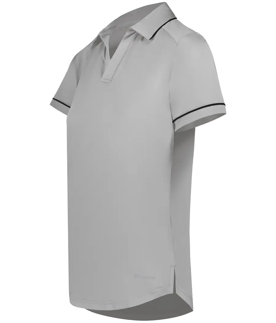 Holloway Ladies Performance Polo Powered by Coolcore in Athletic Grey/Black