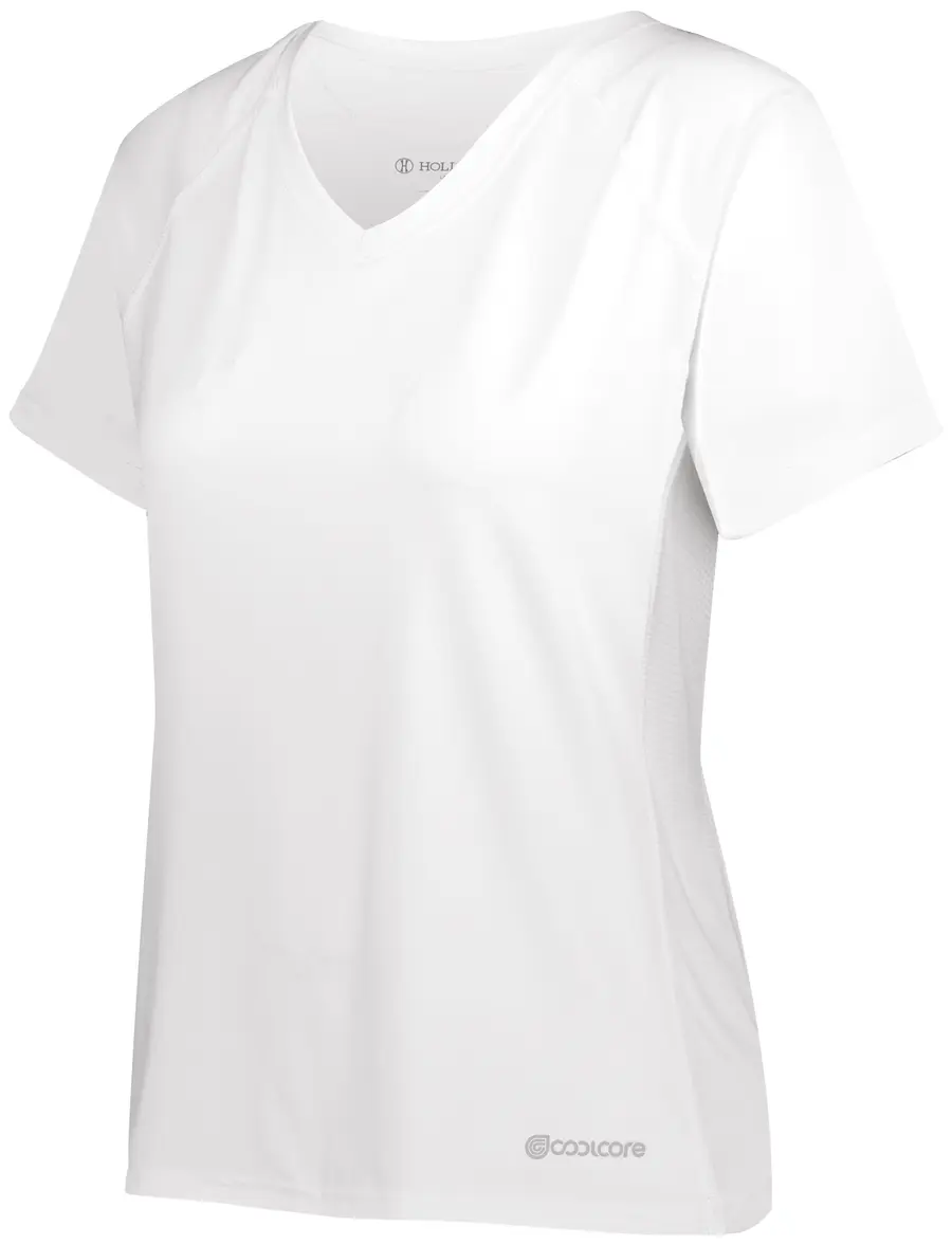 Holloway Ladies Electrify Tee Powered by Coolcore in White
