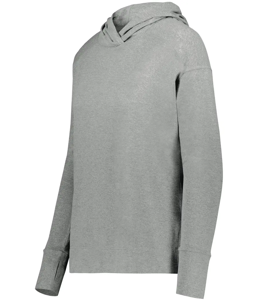 Holloway Ladies Ventura Soft Knit Hoodie in Grey Heather