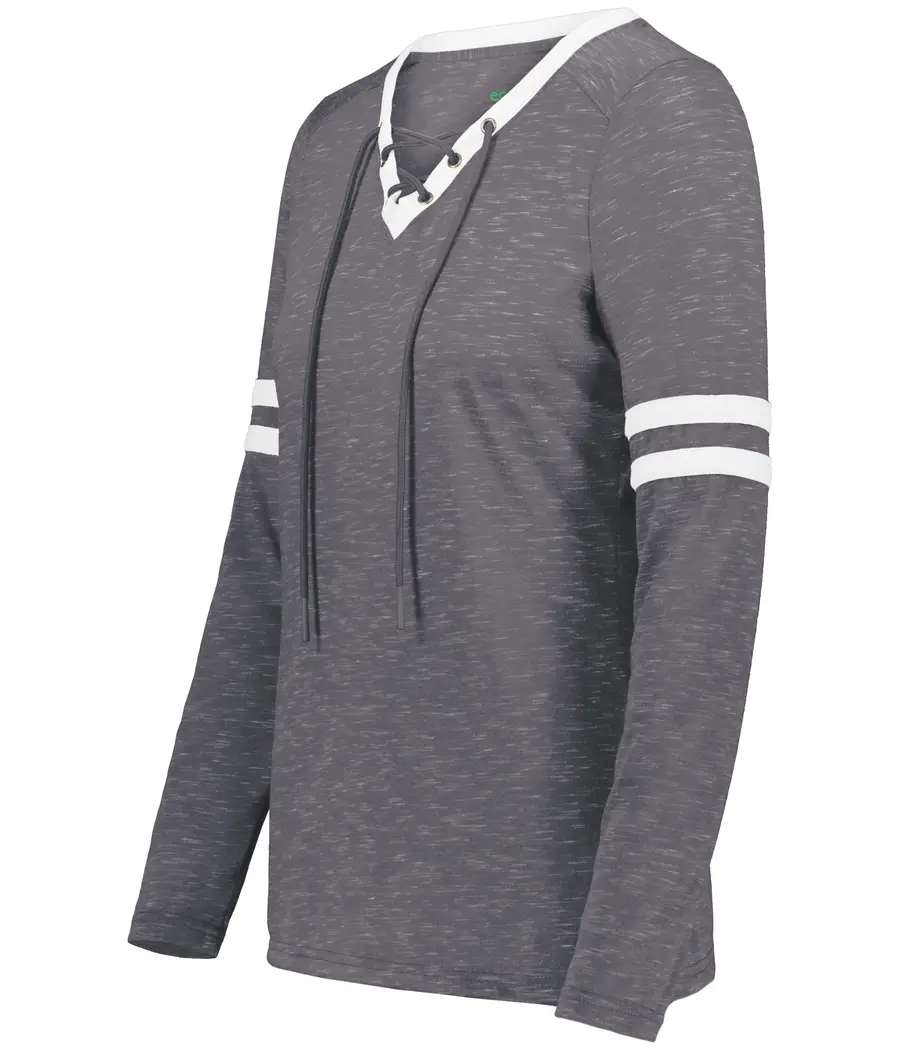 Holloway Ladies Monterey Long Sleeve Tee in Ch/Ah