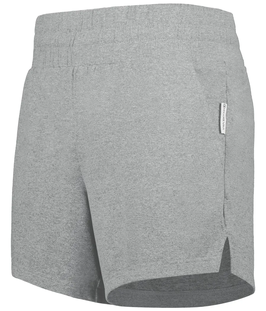 Holloway Ladies Ventura Soft Knit Shorts in Grey Heather