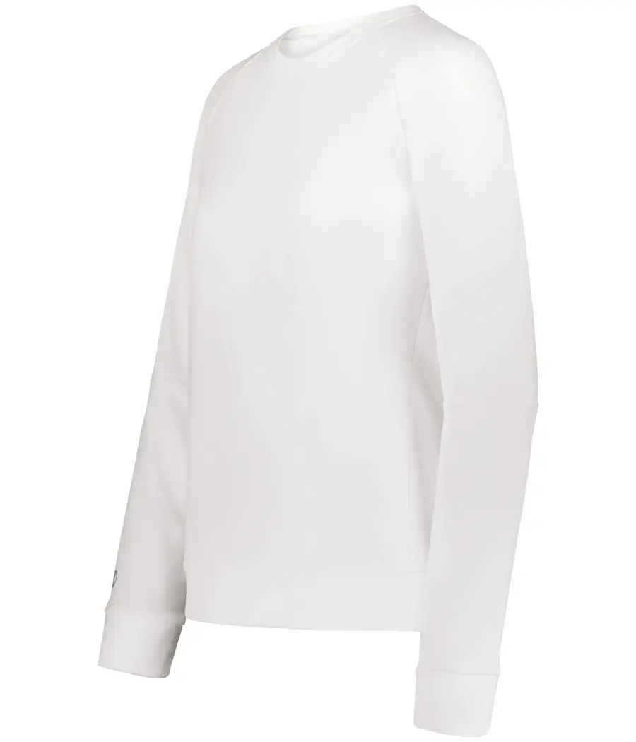 Holloway Ladies Momentum Team Fleece Crew in White