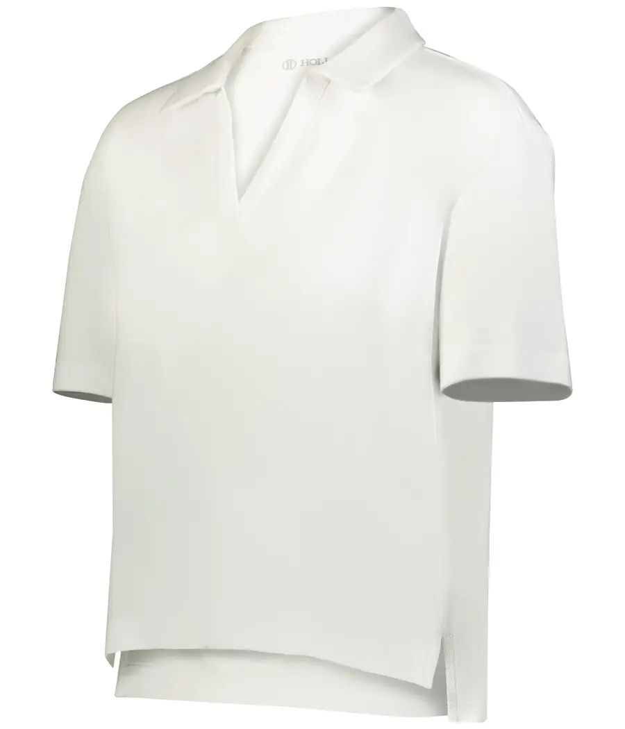 Holloway Ladies Core Cotton Waist Length Polo in White