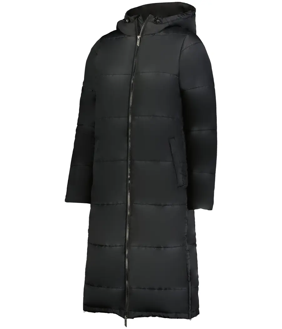 Holloway Ladies Cold Secure Long Puffer Jacket in Black