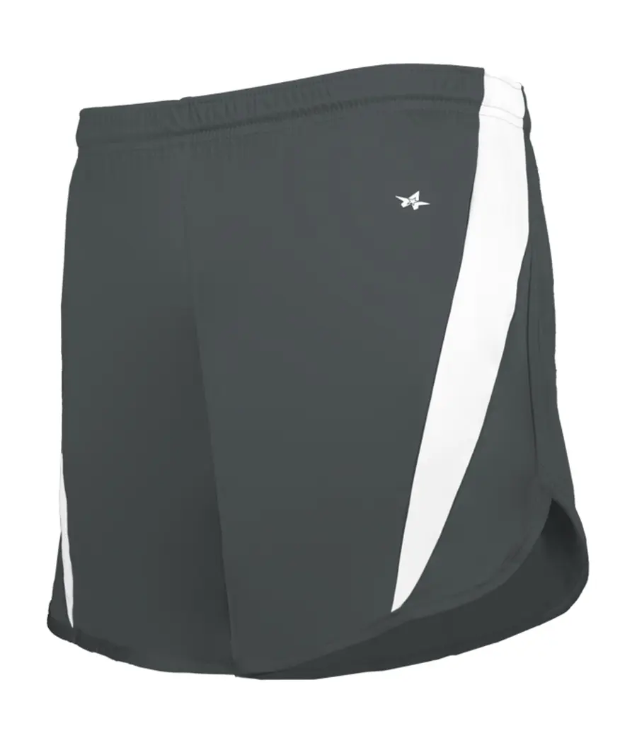 Alleson Athletic Youth Stride Short in Graphite/White