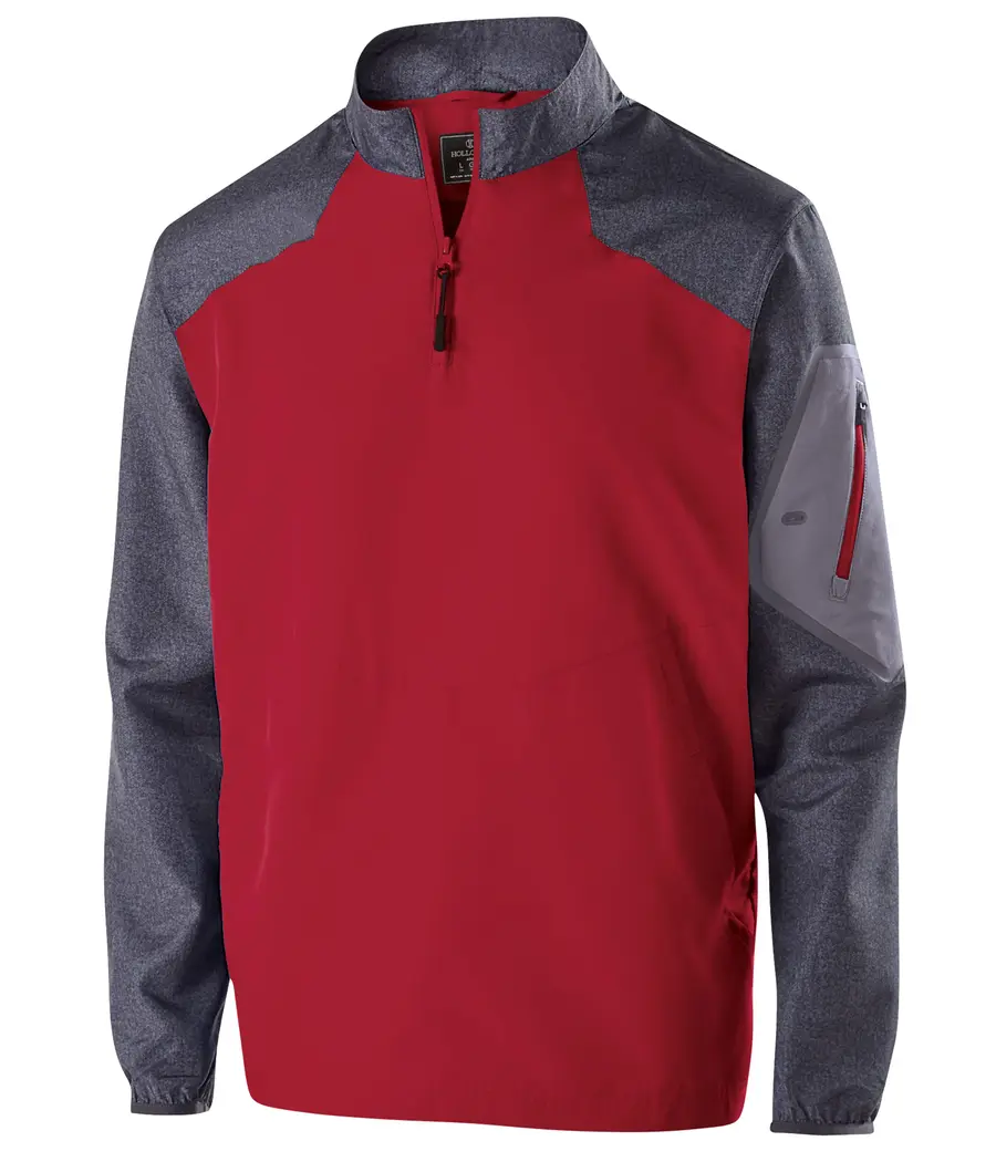 Holloway Raider Pullover in Carbon Print/Scarlet