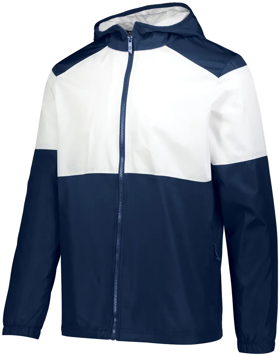 Holloway Youth SeriesX Hooded Jacket in Navy/White