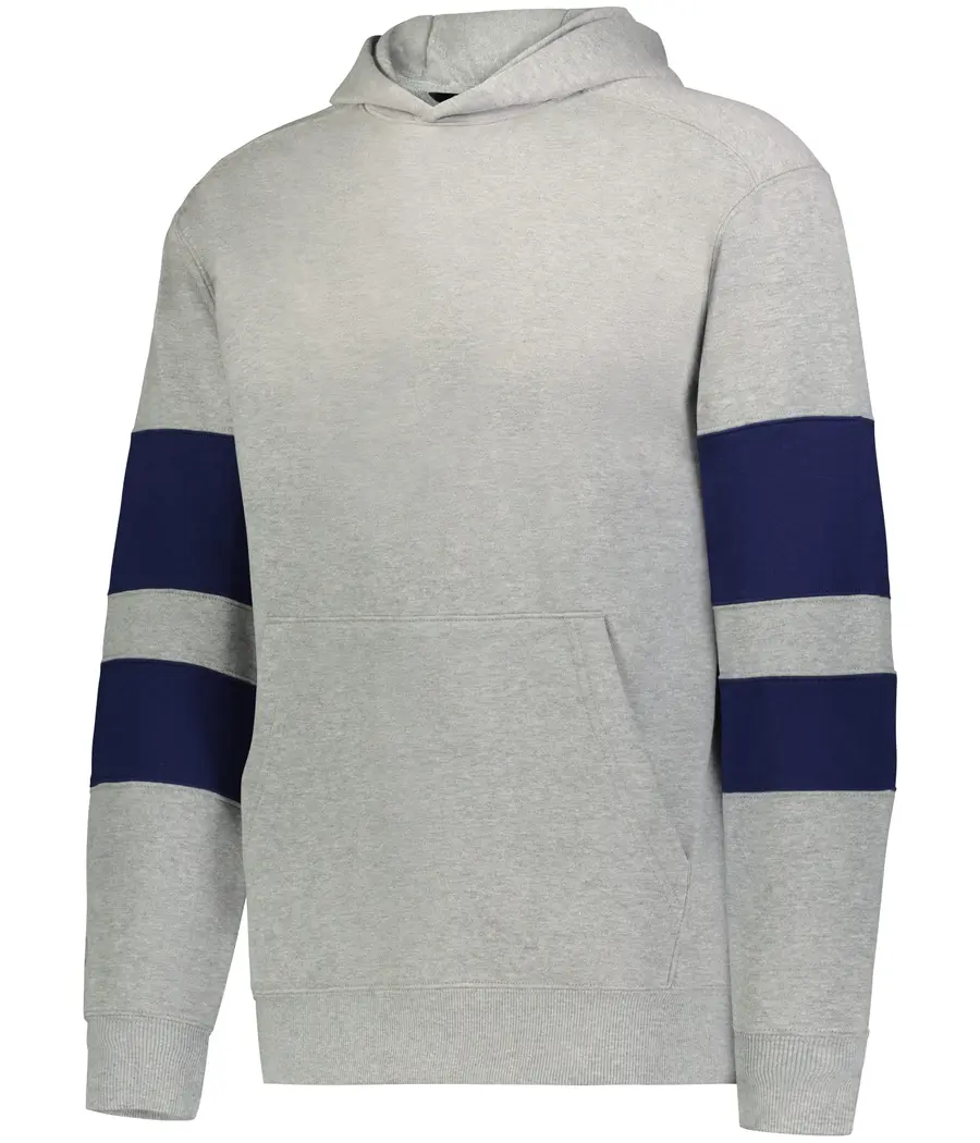 Holloway Youth Jackson WAY Hoodie in Charcoal Heather/Navy