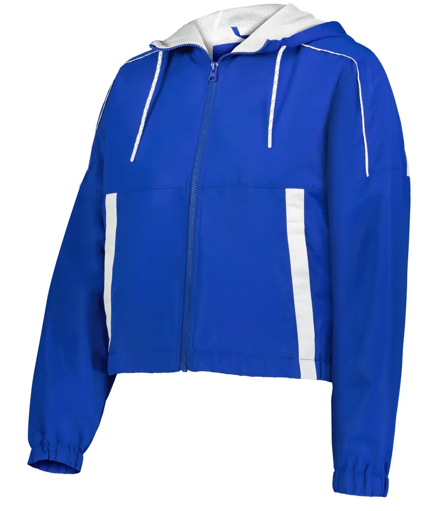 Holloway Ladies Rowhouse Cropped Jacket in Royal/White