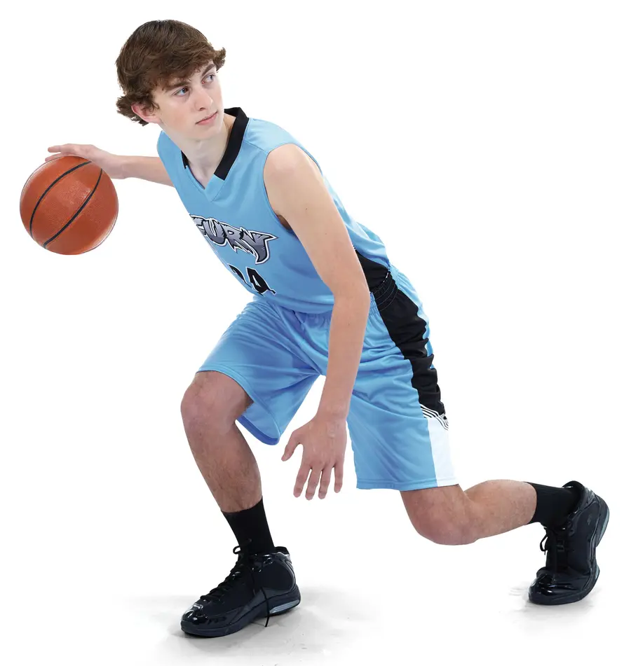 Holloway FreeStyle Sublimated Lightweight 10 Inch Basketball Shorts in White