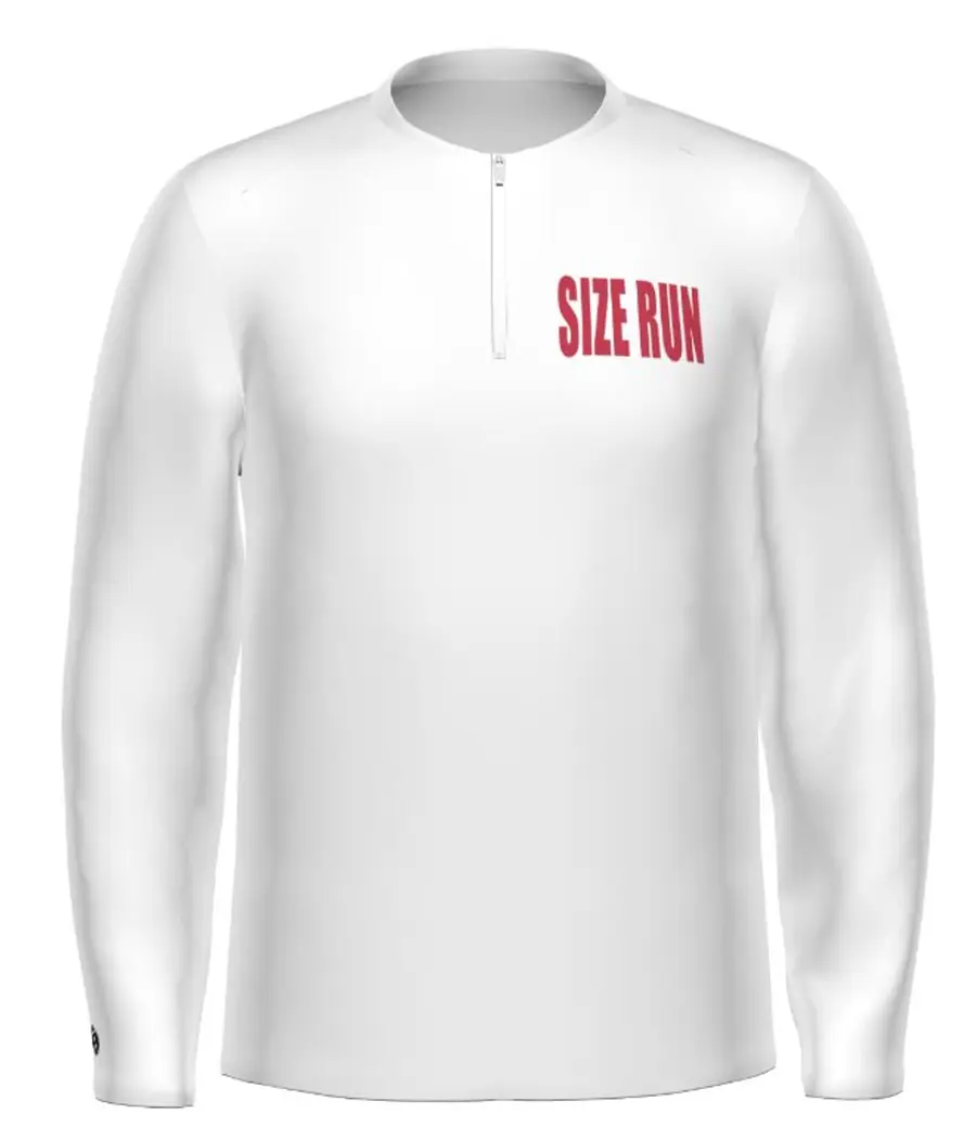 Holloway FreeStyle Sublimated Long Sleeve Woven 1/2 Zip in Sub Deco Size Run