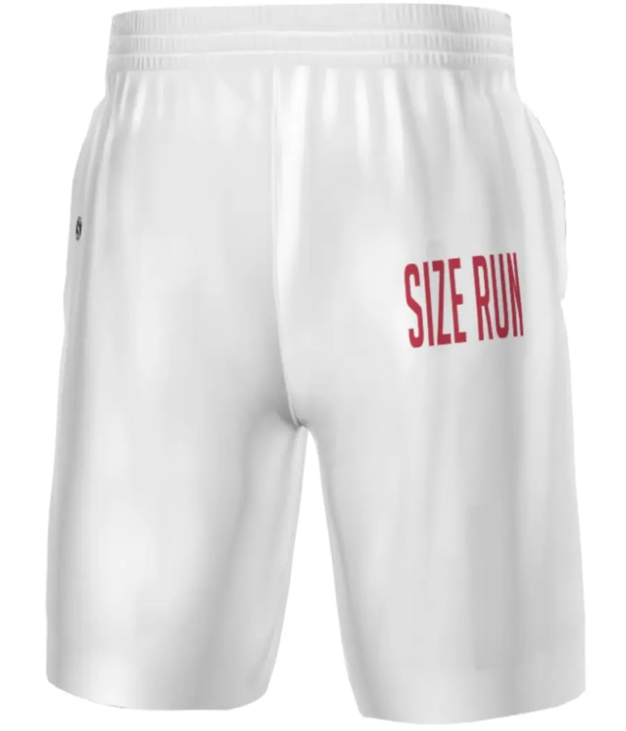 Holloway Youth FreeStyle Sublimated Training Shorts in White