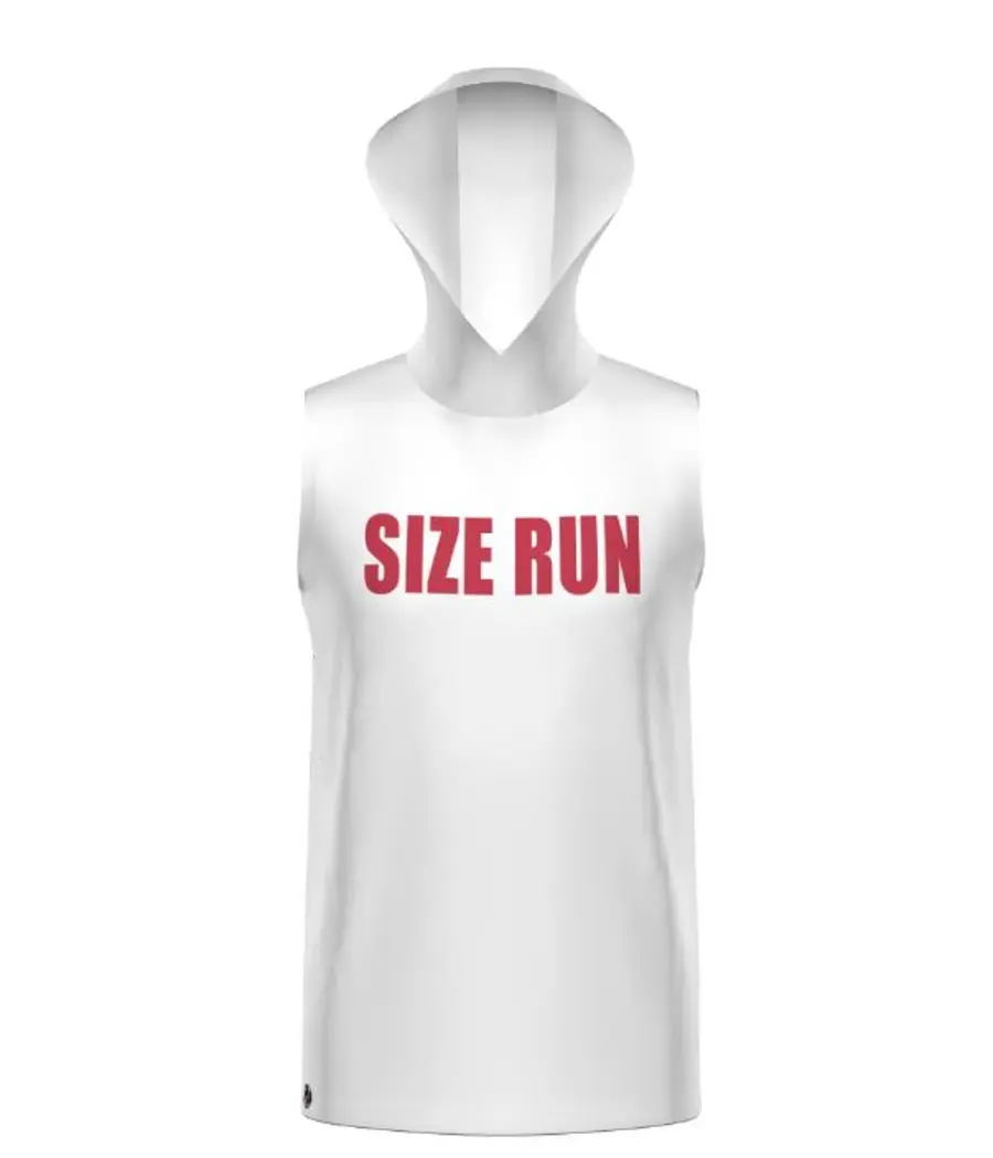Holloway Youth Freestyle Sublimated Sleeveless Hoodie in Sub Deco Size Run