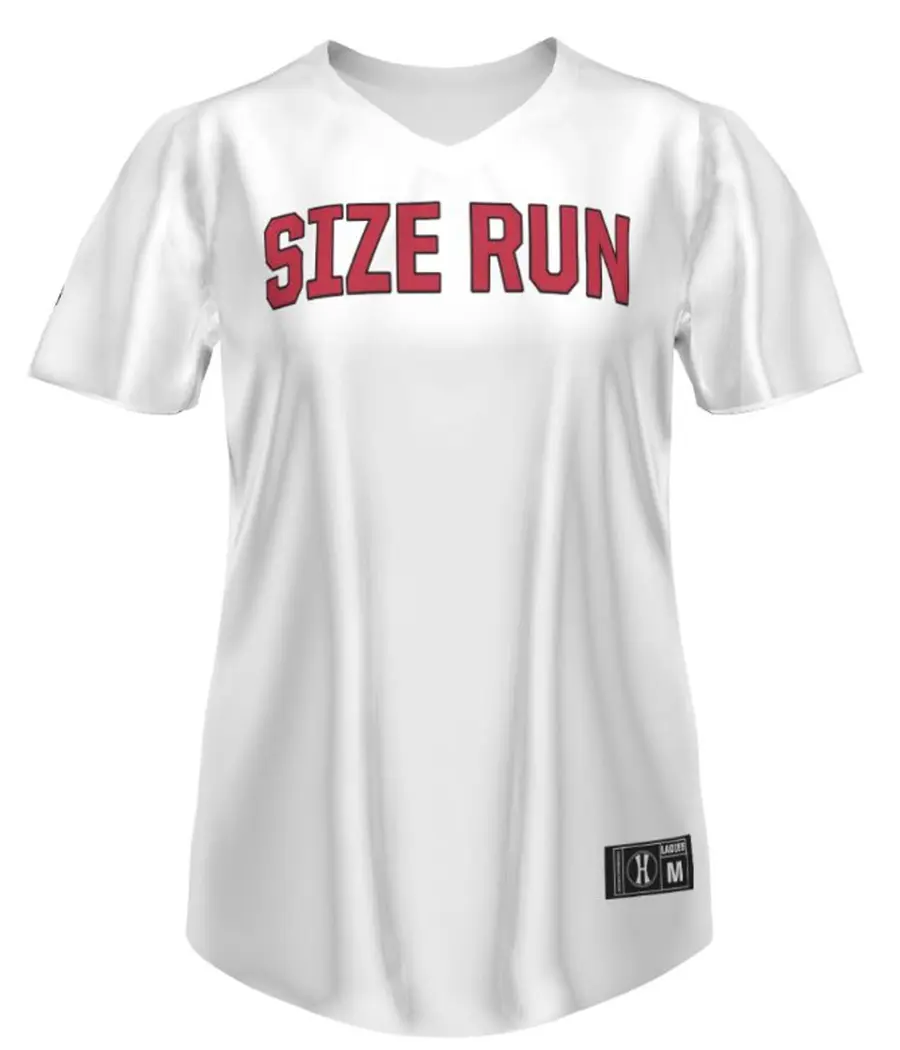 Holloway Ladies FreeStyle Sublimated Lightweight Short Sleeve Softball Jersey in White