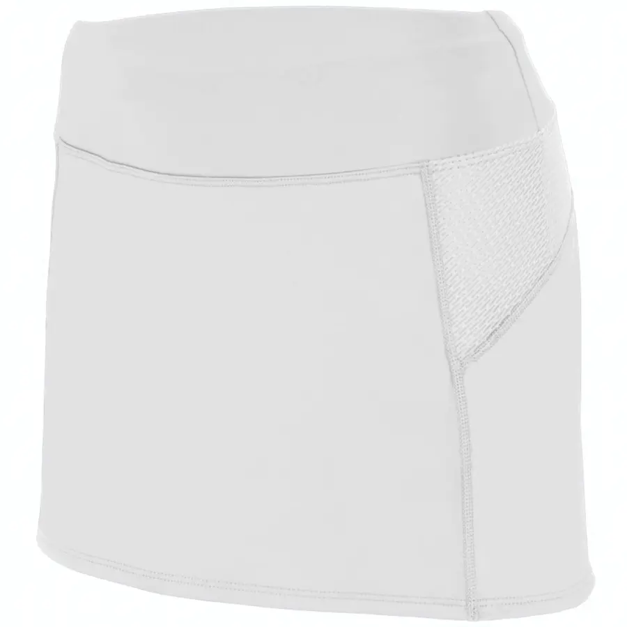 Augusta Ladies Femfit Skort in White/Graphite