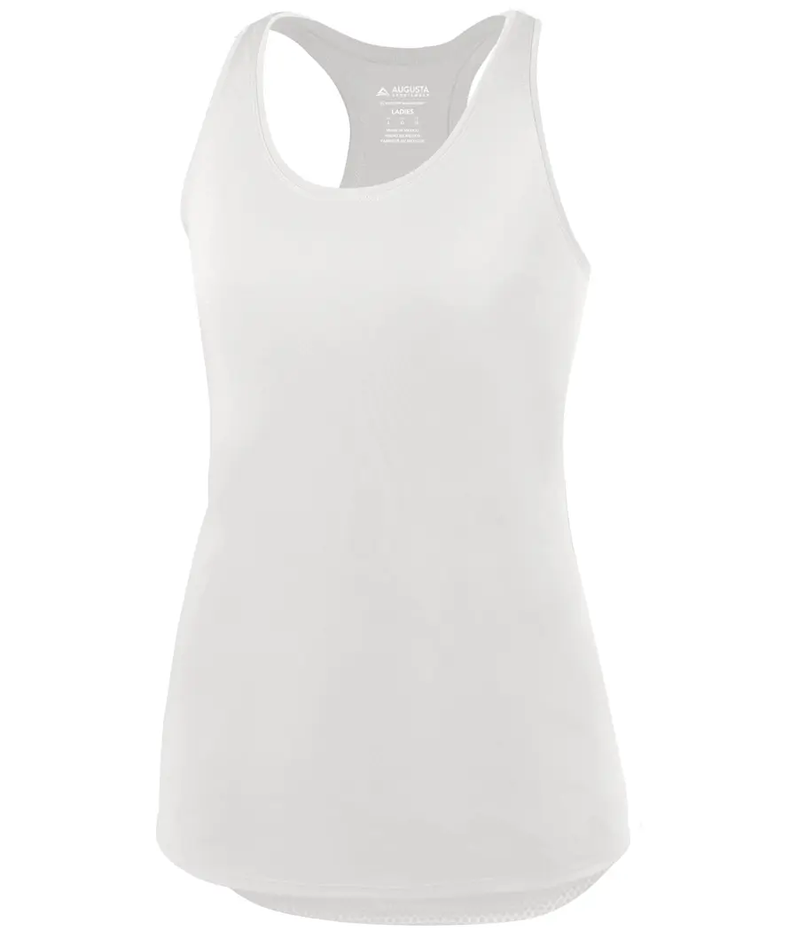 Augusta Ladies Sojourner Tank in White