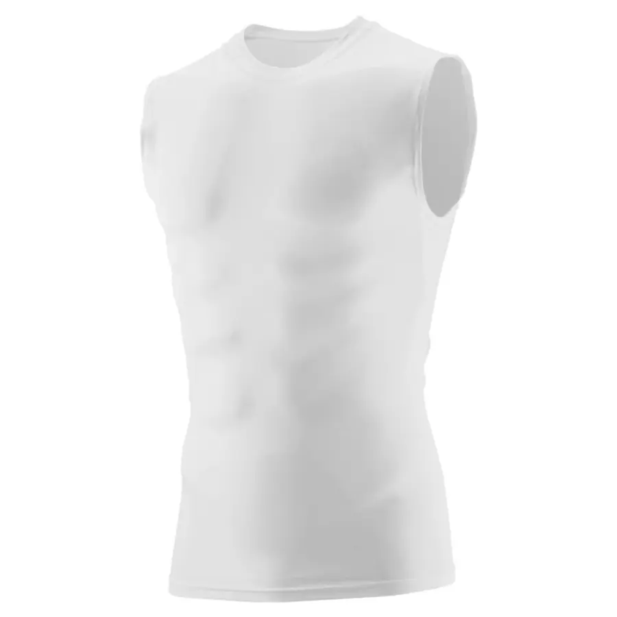 Augusta Hyperform Compression Sleeveless Tee in Red
