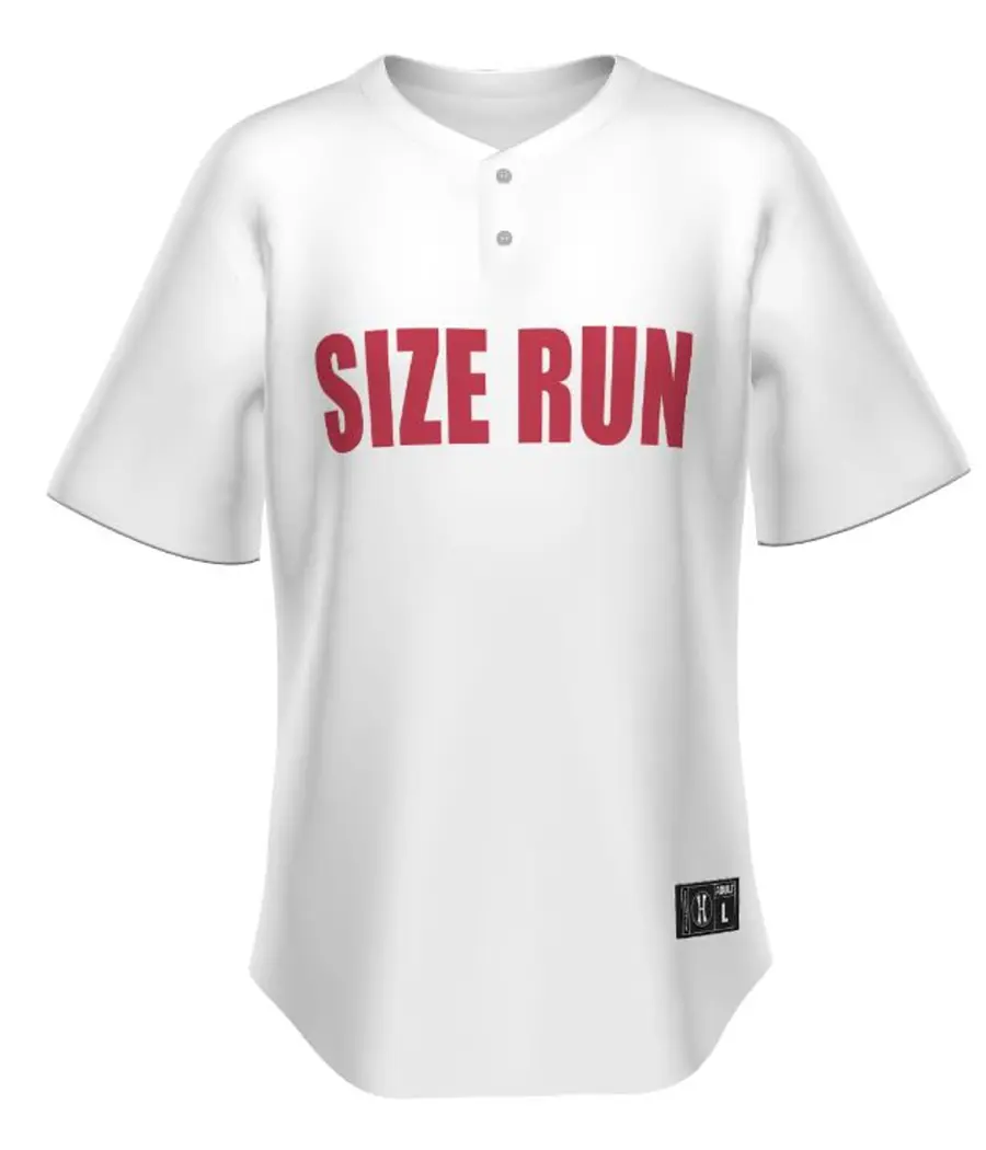 Holloway FreeStyle Sublimated Pin-Dot 2-Button Baseball Jersey in Sub Deco Size Run