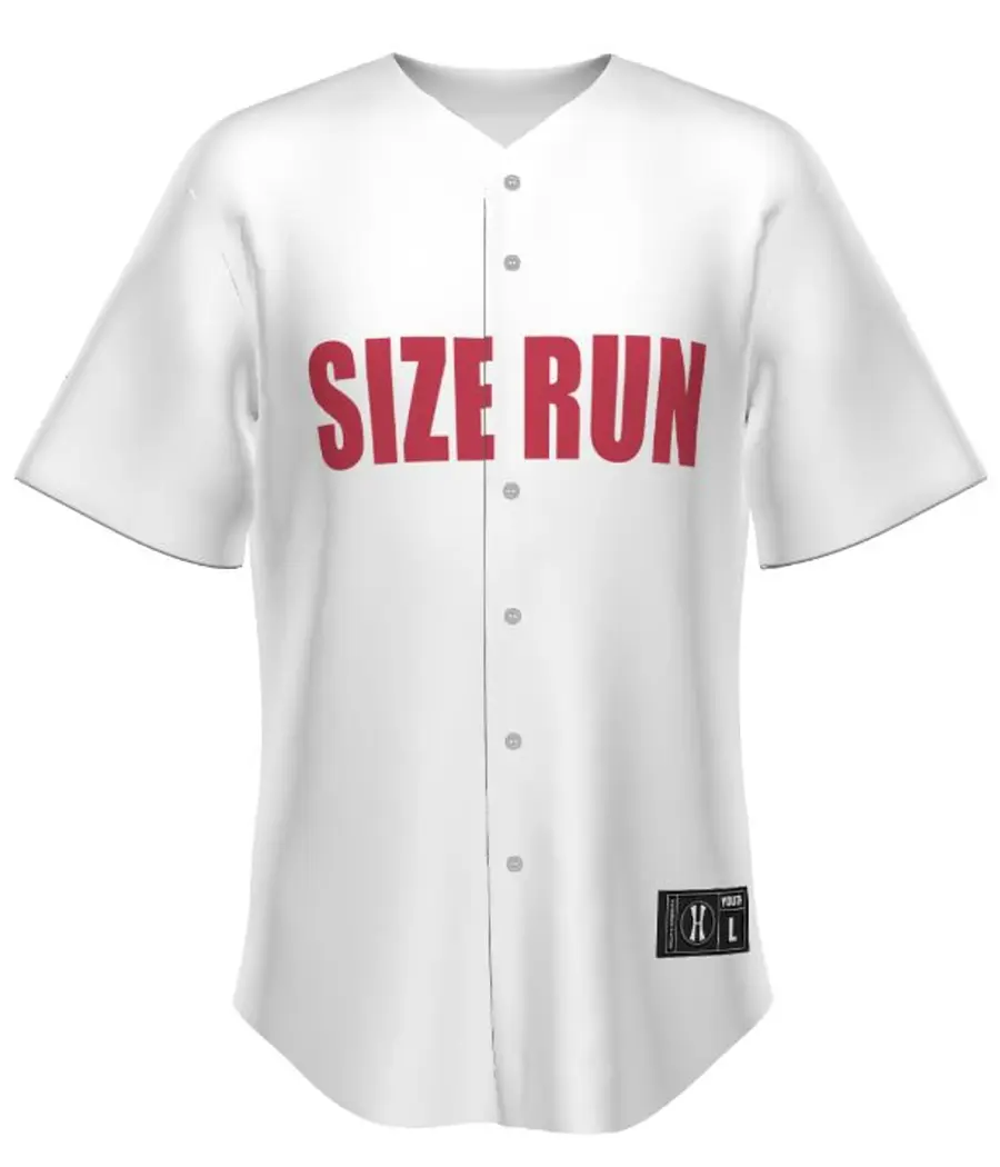 Holloway Youth FreeStyle Sublimated Full-Button Baseball Jersey in Sub Deco Size Run