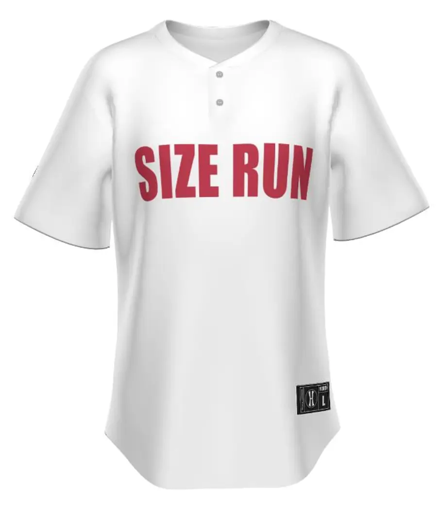 Holloway Youth FreeStyle Sublimated Pin-Dot 2-Button Baseball Jersey in Sub Deco Size Run