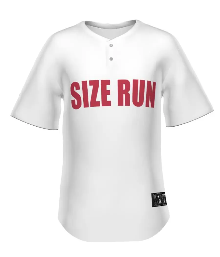 Holloway Youth FreeStyle Sublimated Lightweight Two-Button Baseball Jersey in Sub Deco Size Run
