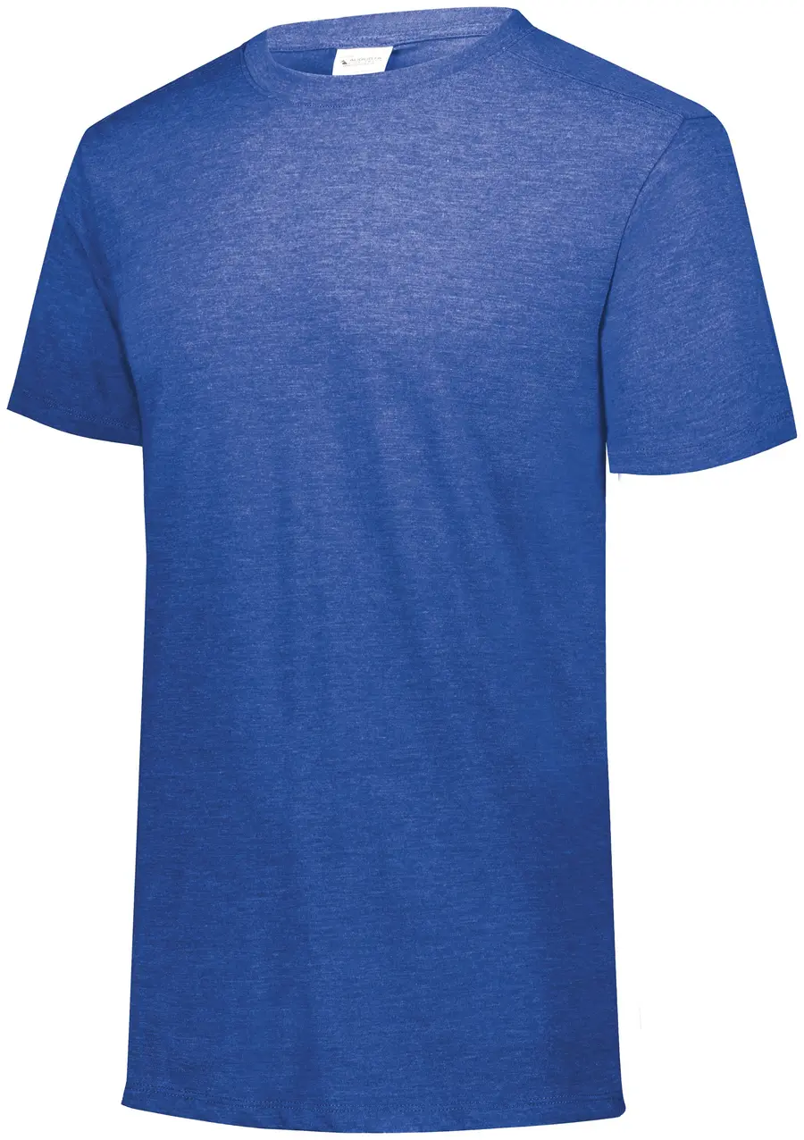 Augusta Youth Tri-Blend Tee in Royal Heather