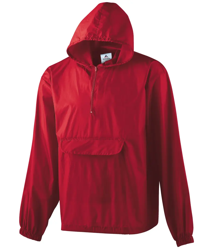 Augusta Pullover Jacket In A Pocket in Red