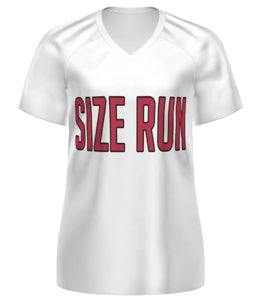 High Five Ladies FreeStyle Sublimated Turbo V-Neck Soccer Jersey in White