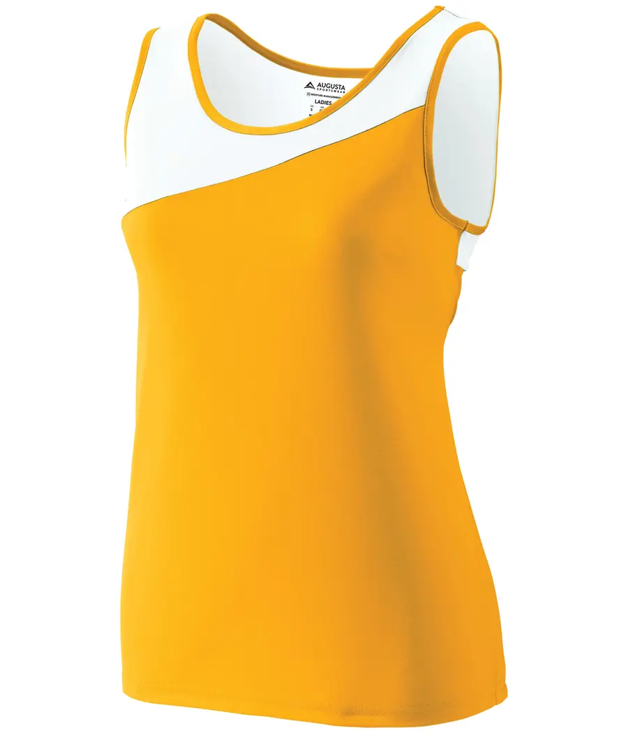 Augusta Ladies Accelerate Jersey in Gold/White