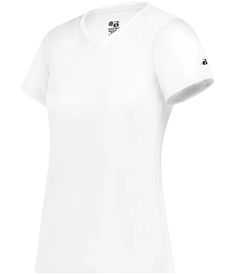Badger Sport Ladies Ultimate Softlock V-Neck TEE in Gold
