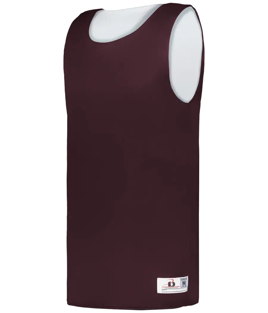 Badger Sport B-Core Reversible Basketball Jersey in Maroon/White