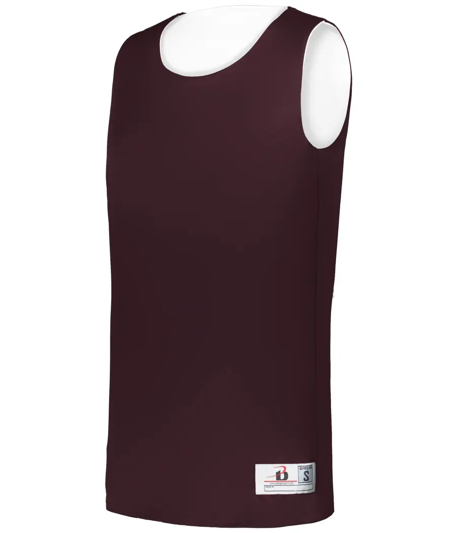 Badger Sport Ladies B-Core Reversible Basketball Jersey in Maroon/White