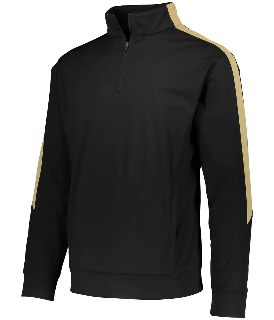Augusta Medalist 2.0 Pullover in Black/Vegas Gold