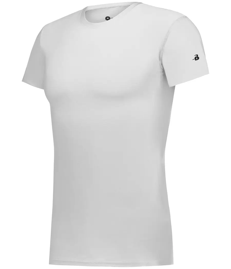 Badger Sport PRO Compression Crew in White