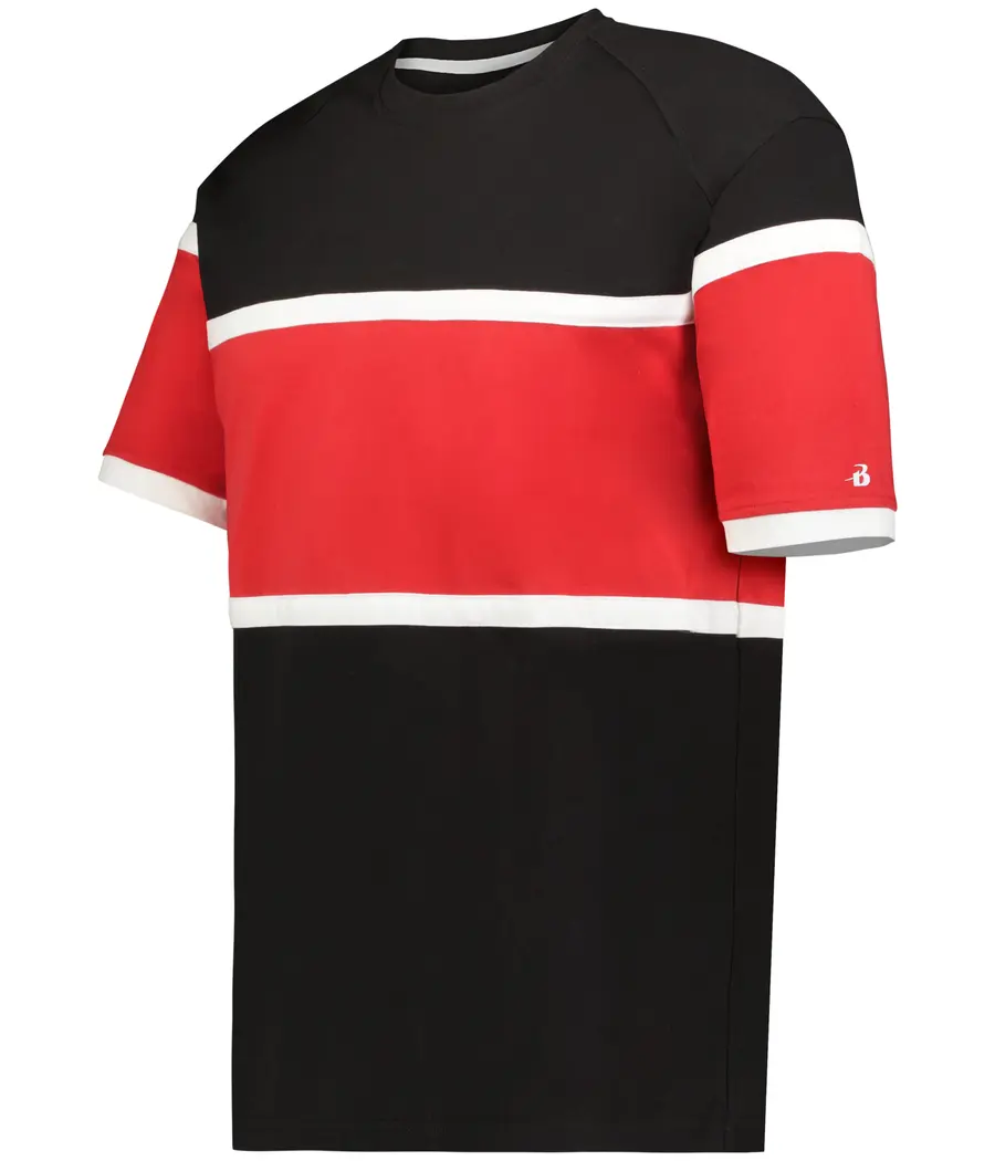 Badger Sport United TEE in Black/Red/White