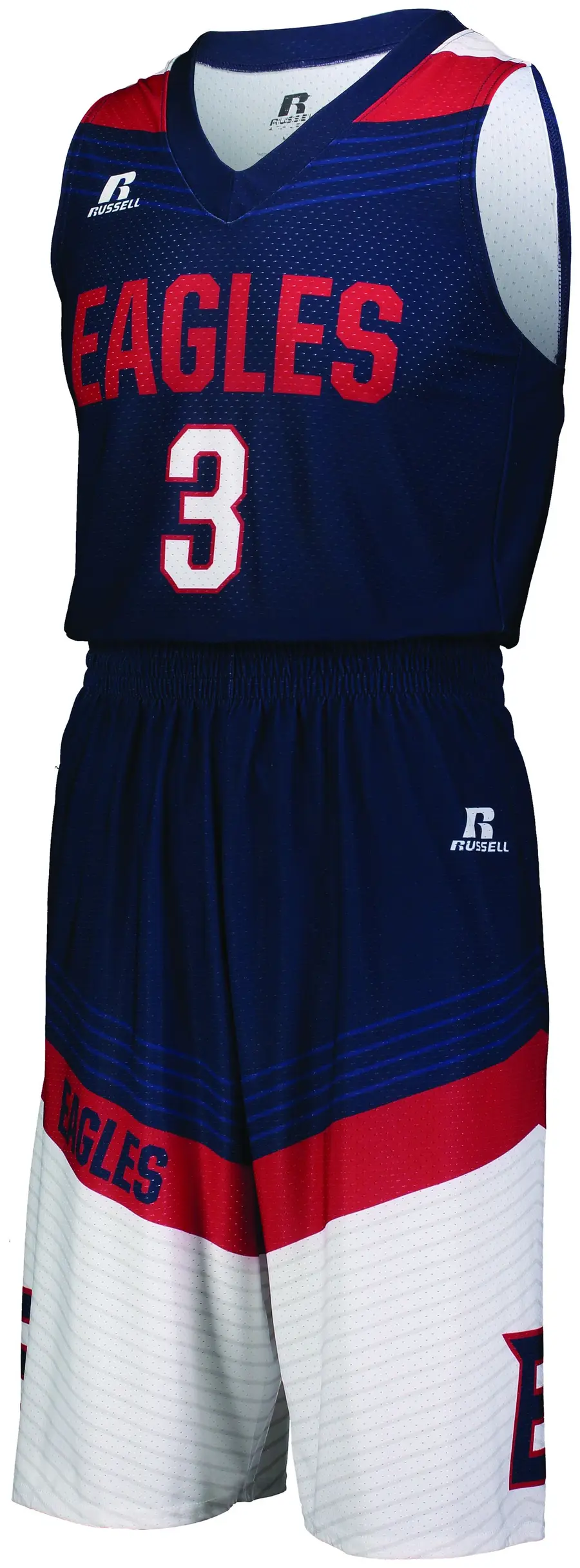 Russell FreeStyle Sublimated Dynaspeed Basketball Jersey in White