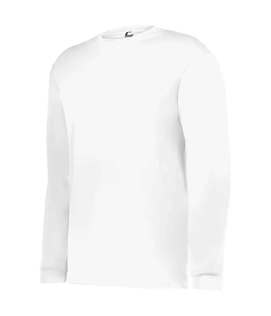 C2 Sport Youth C2 Long Sleeve TEE in White