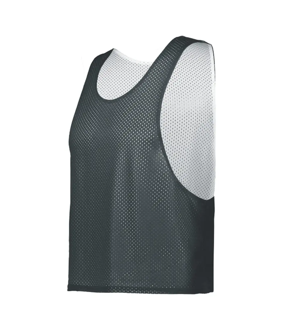 C2 Sport Youth C2 Reversible Mesh Lacrosse Pinnie in Graphite/White