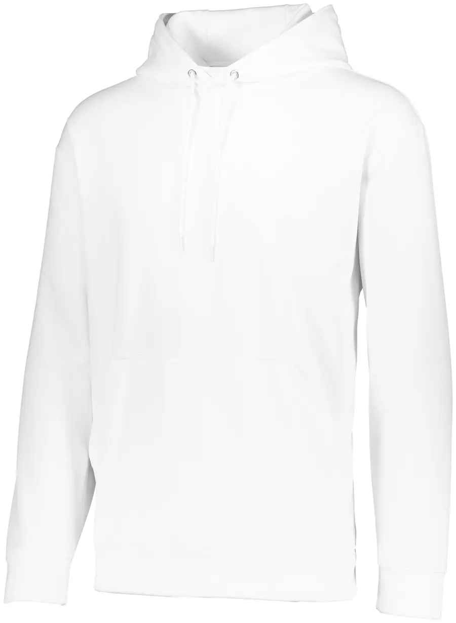 Augusta Wicking Fleece Hoodie in White