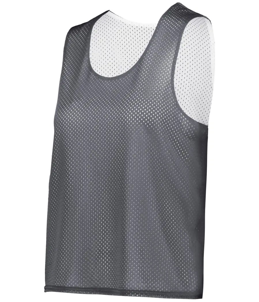 C2 Sport Ladies C2 Reversible Mesh Lacrosse Pinnie in Graphite/White