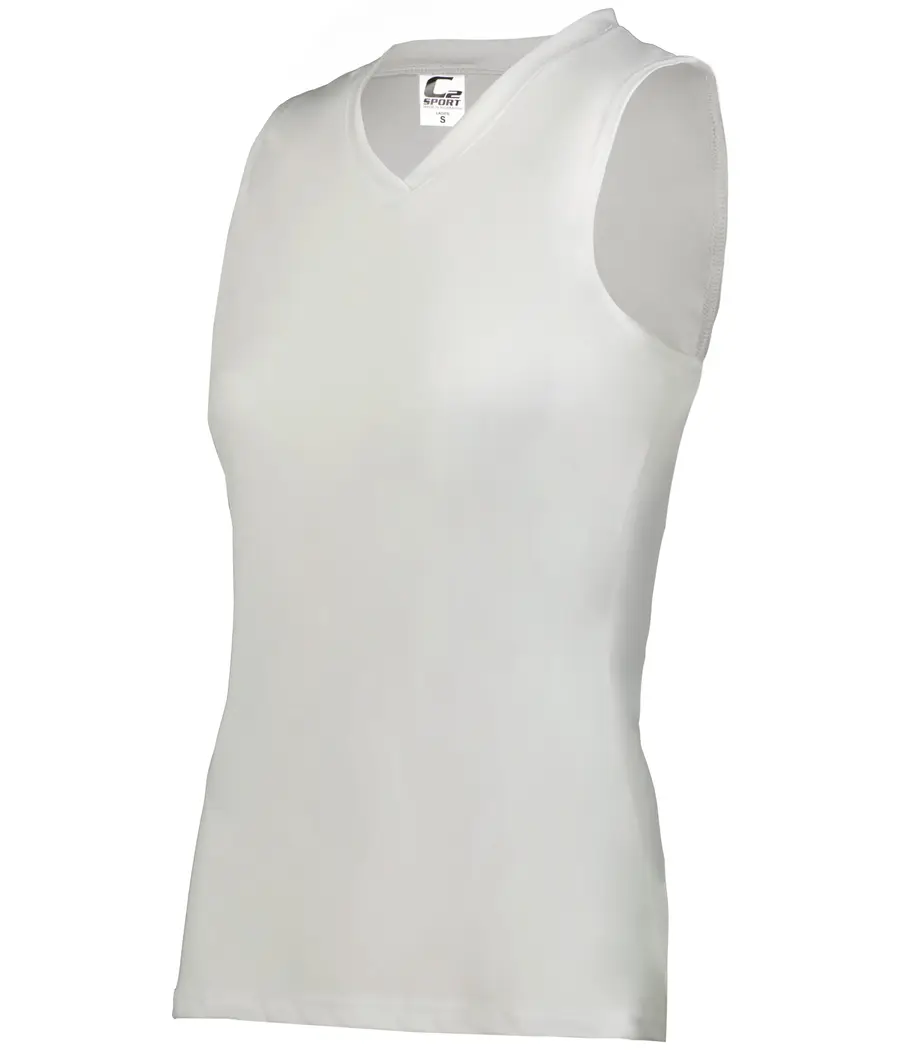 C2 Sport Ladies C2 Sleeveless Tank in White