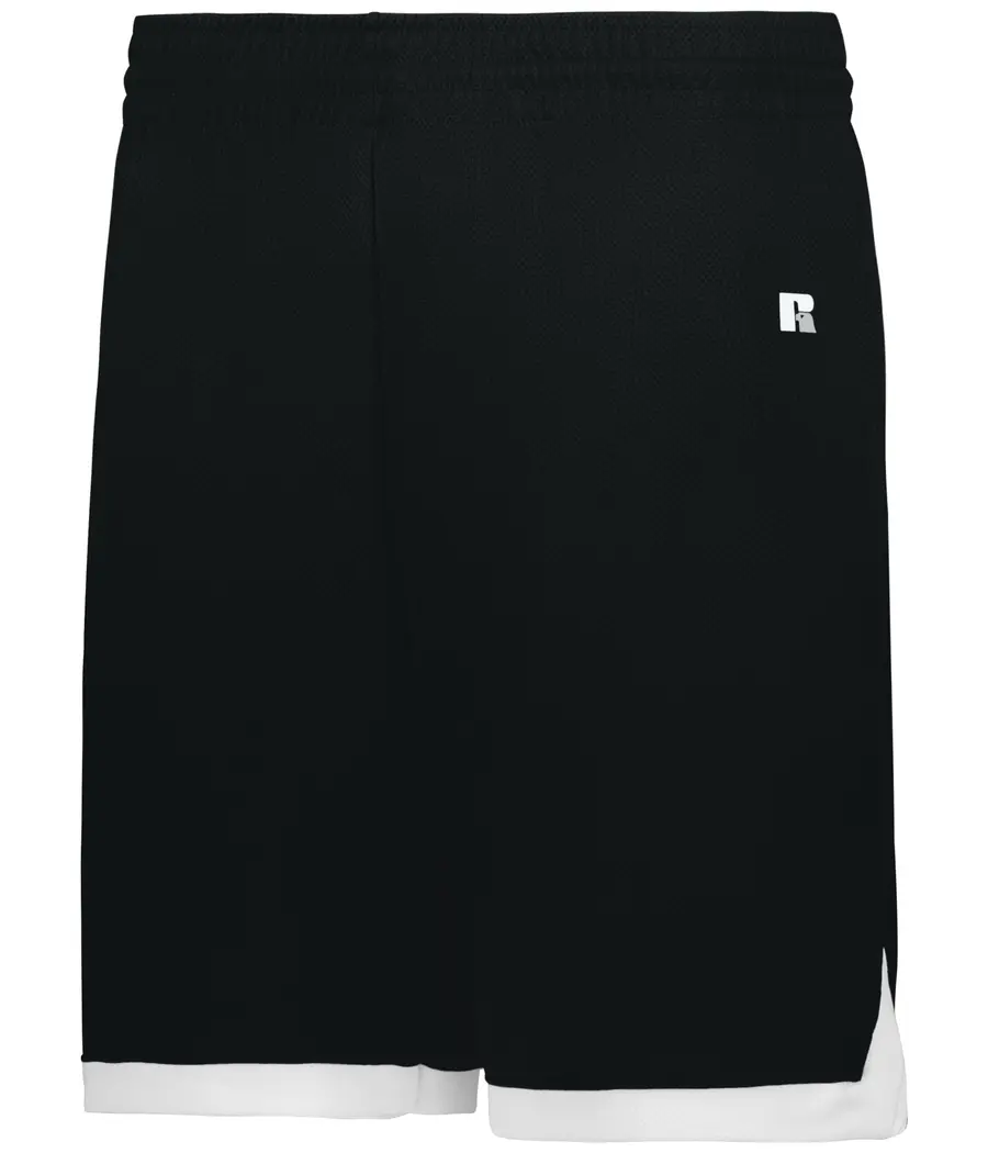 Russell Elite Basketball Shorts Powered BY Coolcore in Black/White