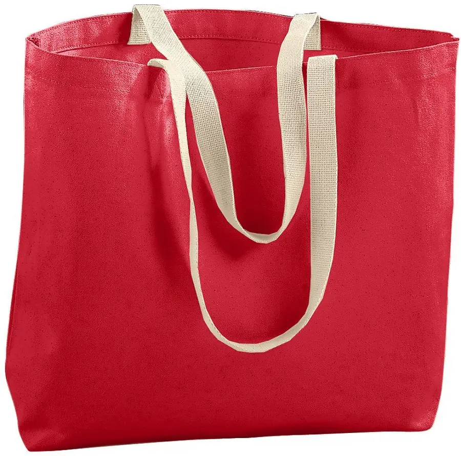 Augusta Jumbo Tote Bag in Red