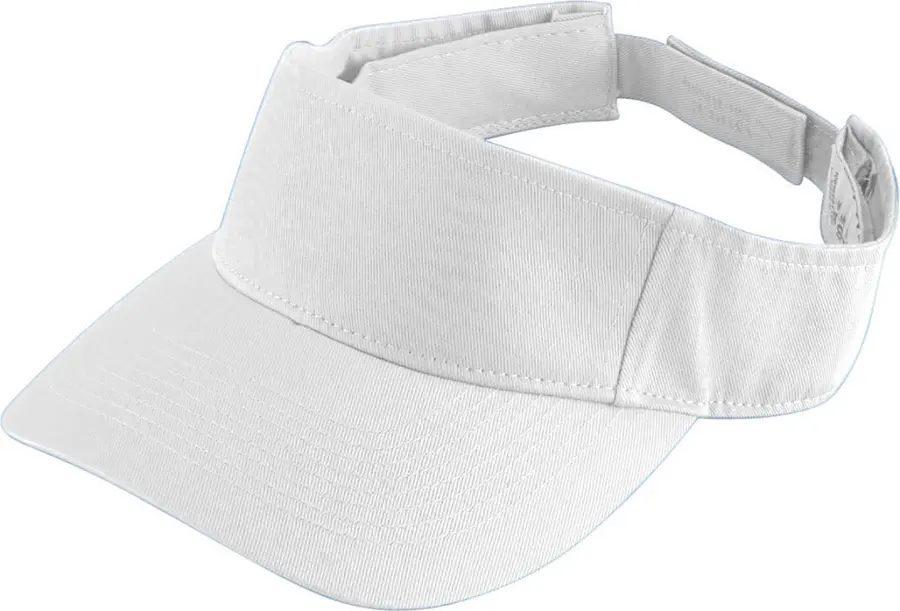 Augusta Youth Sport Twill Visor in White