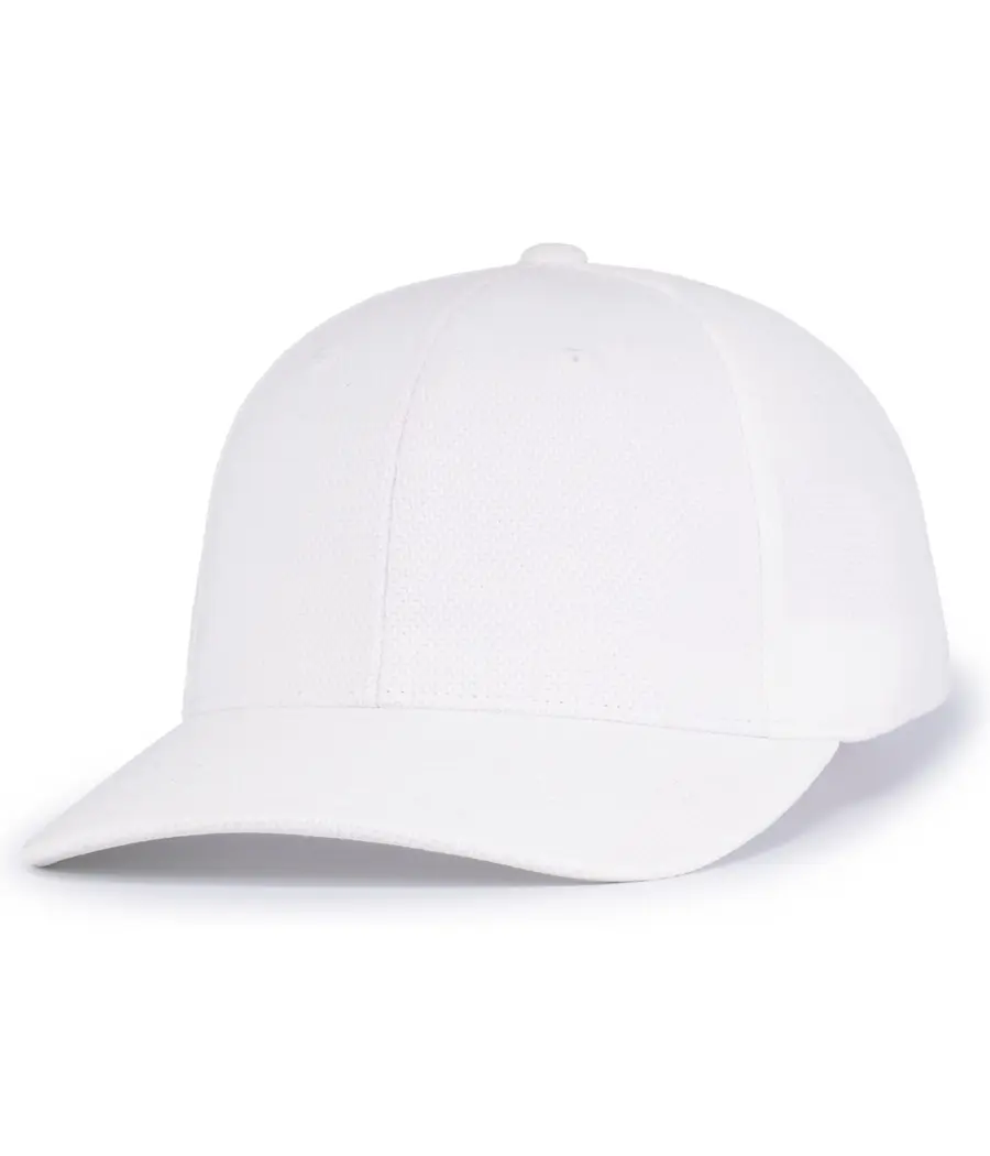 Augusta Adjustable Wicking Mesh Cap in White