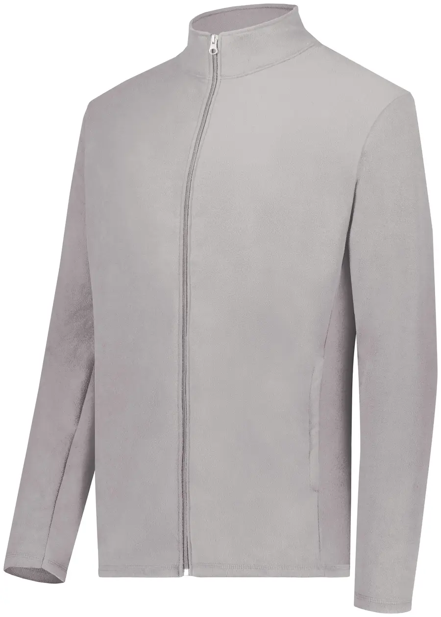 Augusta Micro-Lite Fleece Full Zip Jacket in Athletic Grey