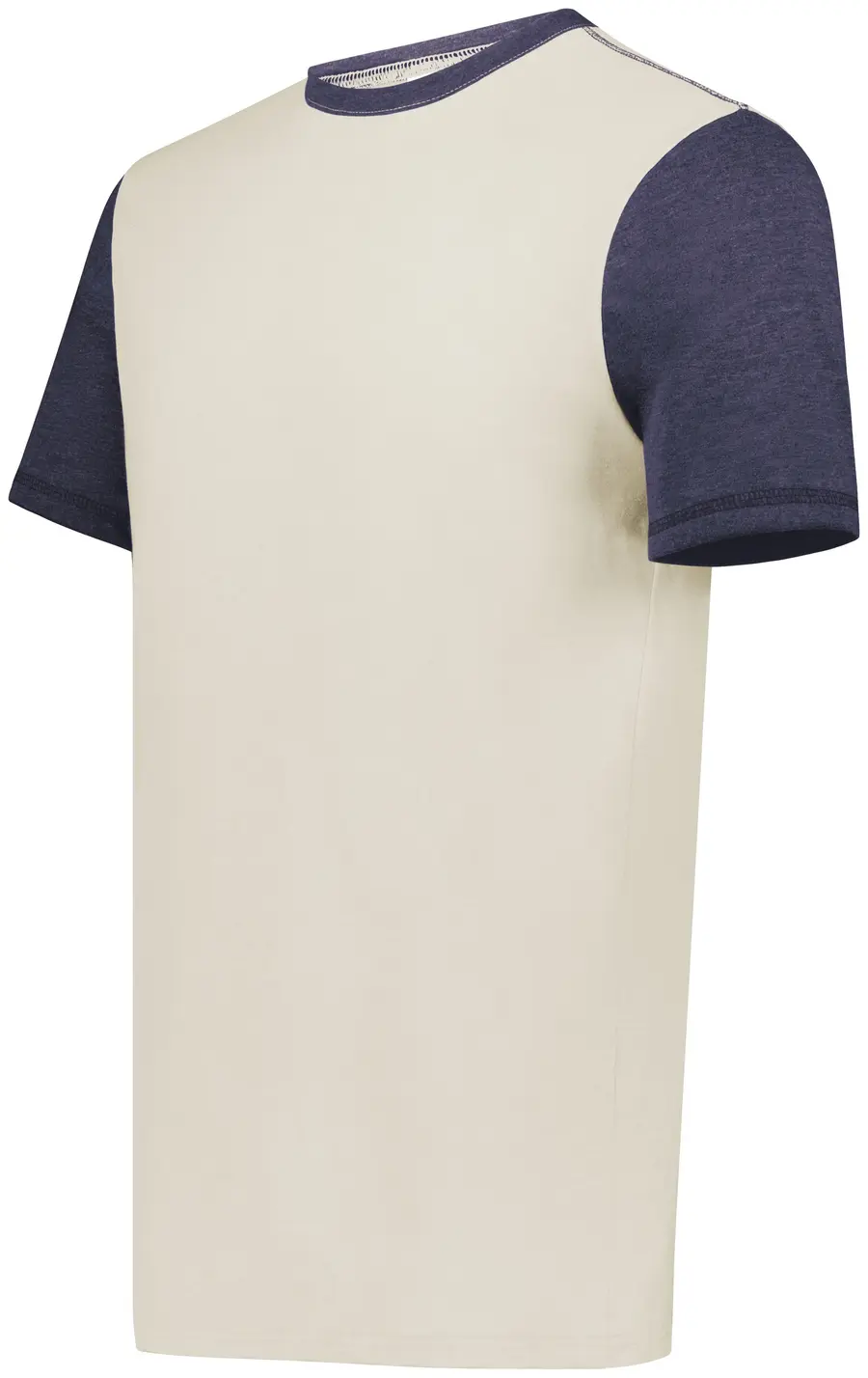 Augusta Gameday Vintage Ringer TEE in Birch/Navy Heather