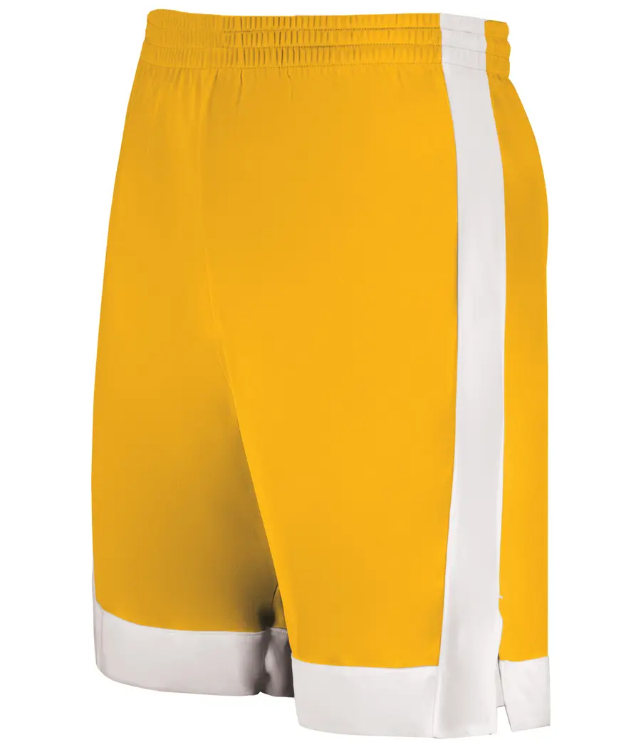 Augusta Youth Match-Up Basketball Shorts in Gold/White